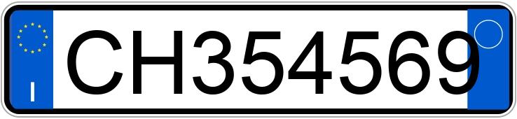 Numer rejestracyjny CH354569 posiada BMW Serie 3