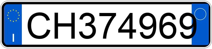 Numer rejestracyjny CH374969 posiada FIAT Panda 1a serie Numer rejestracyjny CH374969 posiada FIAT Panda 1a serie