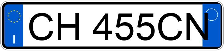 Numer rejestracyjny CH455CN posiada FIAT Panda 2a serie