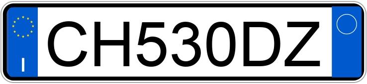 Numer rejestracyjny CH530DZ posiada SMART fortwo 1a serie Numer rejestracyjny CH530DZ posiada SMART fortwo 1a serie