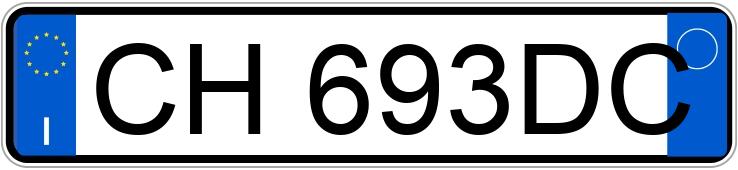 Numer rejestracyjny CH693DC posiada FIAT Punto 3a serie