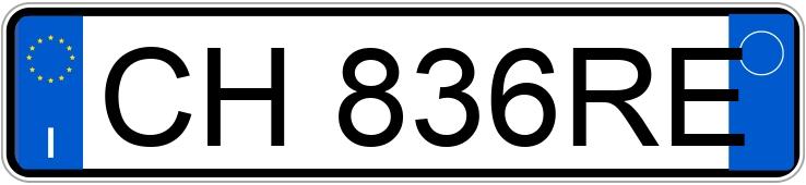 Numer rejestracyjny CH836RE posiada FIAT Punto 2a serie