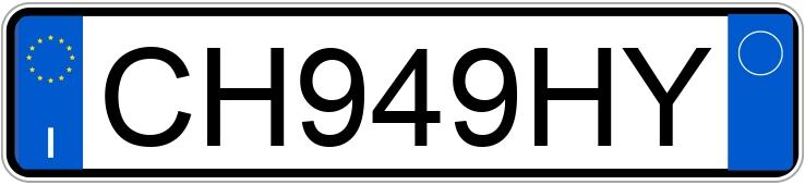Numer rejestracyjny CH949HY posiada TOYOTA RAV4 2a serie Numer rejestracyjny CH949HY posiada TOYOTA RAV4 2a serie