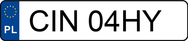Numer rejestracyjny CIN 04HY posiada DAEWOO LANOS 1.5 KAT - CIN04HY Numer rejestracyjny CIN 04HY posiada DAEWOO LANOS 1.5 KAT - CIN04HY