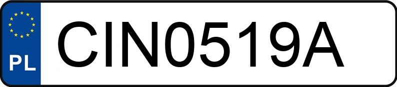 Numer rejestracyjny CIN 0519A posiada BMW 320 - CIN0519A Numer rejestracyjny CIN 0519A posiada BMW 320 - CIN0519A