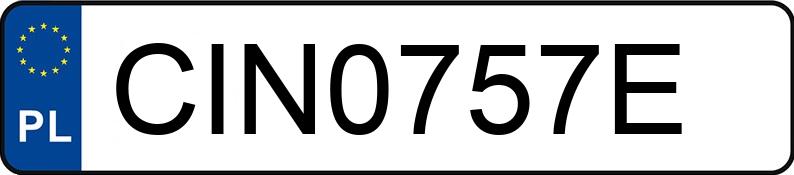 Numer rejestracyjny CIN 0757E posiada AUDI A6 Avant 3.2 FSI MR`04 E4 4F A6 Avant 3.2 FSI MR`04 E4 4F - CIN0757E