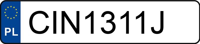 Numer rejestracyjny CIN 1311J posiada SUZUKI VITARA - CIN1311J