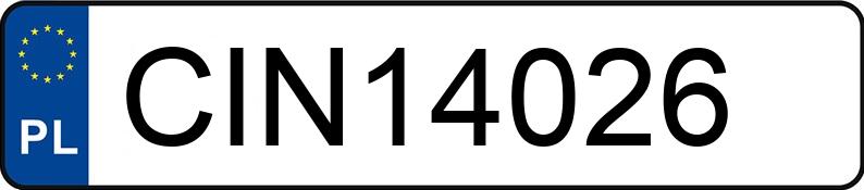 Numer rejestracyjny CIN 14026 posiada SEAT Ibiza 1.4 Kat. MR`96 6K SXE / Safety - CIN14026 Numer rejestracyjny CIN 14026 posiada SEAT Ibiza 1.4 Kat. MR`96 6K SXE / Safety - CIN14026