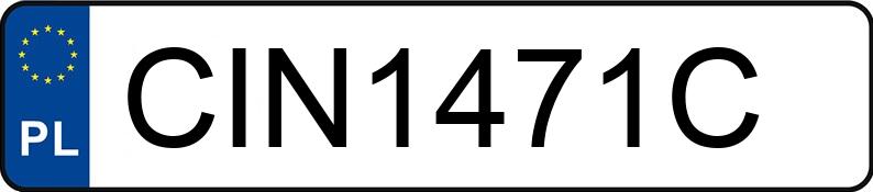 Numer rejestracyjny CIN 1471C posiada PEUGEOT 3008 - CIN1471C