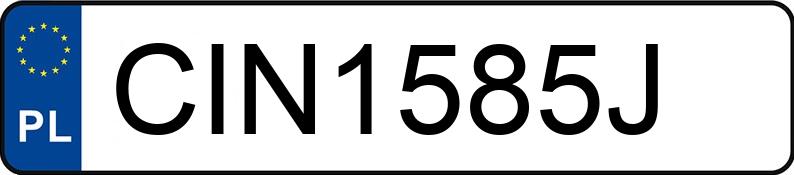 Numer rejestracyjny CIN 1585J posiada NISSAN JUKE - CIN1585J