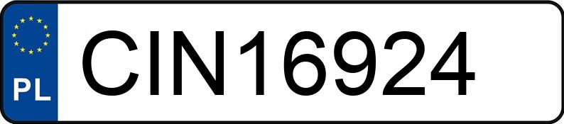 Numer rejestracyjny CIN 16924 posiada SKODA FABIA - CIN16924 Numer rejestracyjny CIN 16924 posiada SKODA FABIA - CIN16924
