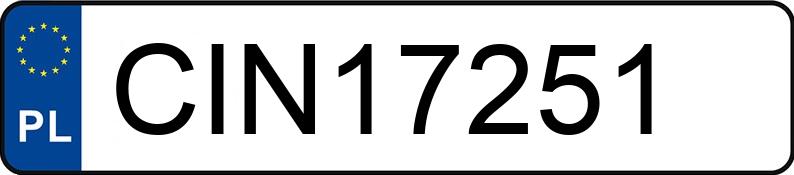 Numer rejestracyjny CIN 17251 posiada OPEL Astra III 1.3 CDTI MR`04 E4 Enjoy Aut. - CIN17251