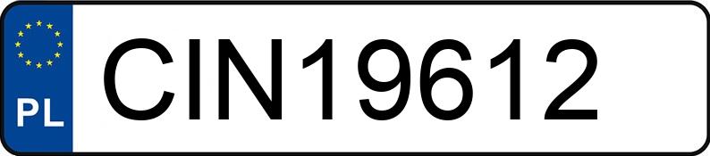 Numer rejestracyjny CIN 19612 posiada BMW 530D - CIN19612