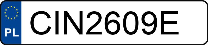 Numer rejestracyjny CIN 2609E posiada RENAULT KANGOO EXPRESS - CIN2609E