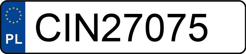 Numer rejestracyjny CIN 27075 posiada RENAULT Espace III 1.9 DTI MR`01 E3 Authentique - CIN27075