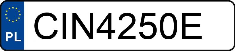 Numer rejestracyjny CIN 4250E posiada SEAT Leon 2.0 TDI MR`10 E4 1P FR DSG - CIN4250E Numer rejestracyjny CIN 4250E posiada SEAT Leon 2.0 TDI MR`10 E4 1P FR DSG - CIN4250E