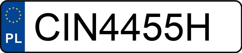 Numer rejestracyjny CIN 4455H posiada MERCEDES-BENZ E 220 D - CIN4455H