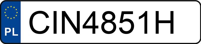 Numer rejestracyjny CIN 4851H posiada SEAT Ibiza 1.2 TSI MR`10 E4 6J Sport - CIN4851H