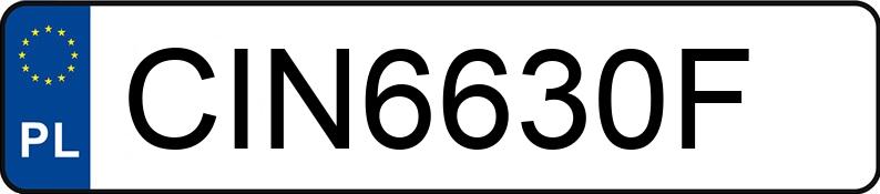 Numer rejestracyjny CIN 6630F posiada CHEVROLET CAPTIVA - CIN6630F