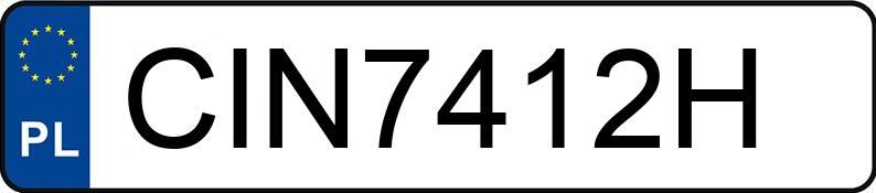 Numer rejestracyjny CIN 7412H posiada VOLKSWAGEN PASSAT 1.9 TDI - CIN7412H