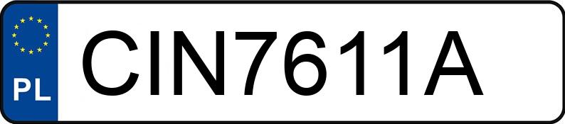 Numer rejestracyjny CIN 7611A posiada PEUGEOT 206 1,4 HDI - CIN7611A