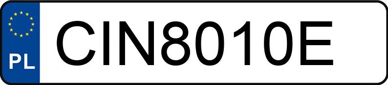 Numer rejestracyjny CIN 8010E posiada VOLVO V70 2.5 MR`05 E4 Summum Getr - CIN8010E