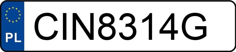 Numer rejestracyjny CIN 8314G posiada PEUGEOT 3008 - CIN8314G