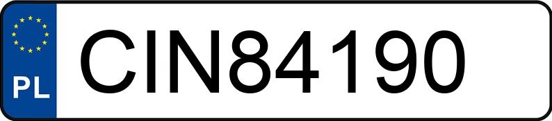 Numer rejestracyjny CIN 84190 posiada VOLKSWAGEN Golf IV 1.9 TDI MR`97 Trendline - CIN84190