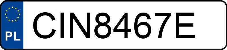 Numer rejestracyjny CIN 8467E posiada FORD MONDEO - CIN8467E Numer rejestracyjny CIN 8467E posiada FORD MONDEO - CIN8467E