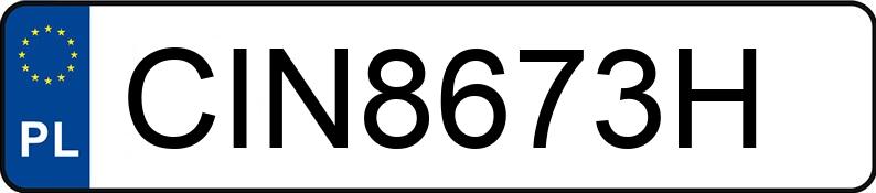 Numer rejestracyjny CIN 8673H posiada AUDI A4 - CIN8673H Numer rejestracyjny CIN 8673H posiada AUDI A4 - CIN8673H