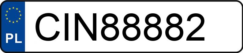 Numer rejestracyjny CIN 88882 posiada PEUGEOT PARTNER 7 - CIN88882