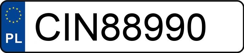 Numer rejestracyjny CIN 88990 posiada AUDI A8 L - CIN88990