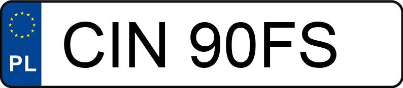Numer rejestracyjny CIN 90FS posiada SKODA Octavia 1.6 MR`01 E4 Ambiente - CIN90FS