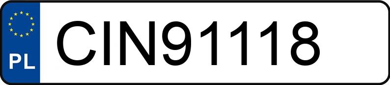 Numer rejestracyjny CIN 91118 posiada BMW Z3 - CIN91118 Numer rejestracyjny CIN 91118 posiada BMW Z3 - CIN91118
