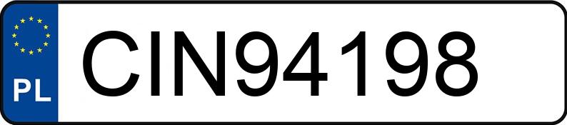 Numer rejestracyjny CIN 94198 posiada AUDI A8 - CIN94198 Numer rejestracyjny CIN 94198 posiada AUDI A8 - CIN94198