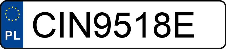 Numer rejestracyjny CIN 9518E posiada MAZDA 3 - CIN9518E Numer rejestracyjny CIN 9518E posiada MAZDA 3 - CIN9518E