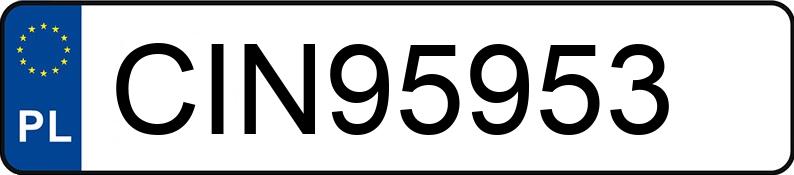 Numer rejestracyjny CIN 95953 posiada BMW 525 - CIN95953 Numer rejestracyjny CIN 95953 posiada BMW 525 - CIN95953