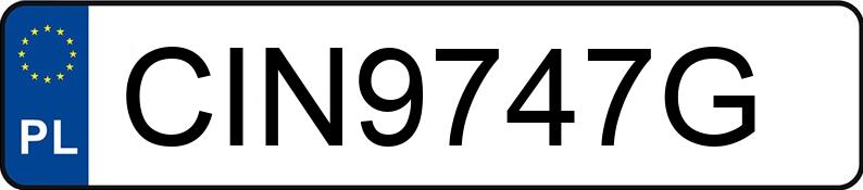 Numer rejestracyjny CIN 9747G posiada BMW 318 - CIN9747G Numer rejestracyjny CIN 9747G posiada BMW 318 - CIN9747G