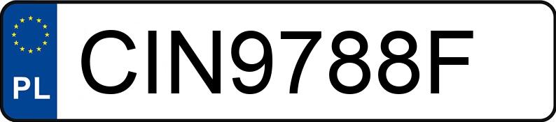 Numer rejestracyjny CIN 9788F posiada FORD FOCUS - CIN9788F