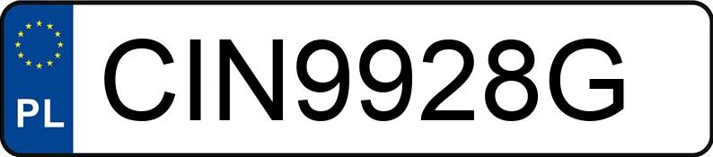 Numer rejestracyjny CIN 9928G posiada PEUGEOT 3008 - CIN9928G