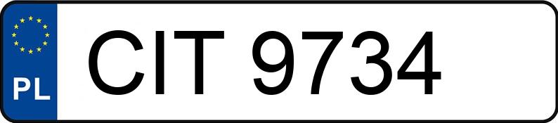 Numer rejestracyjny CIT 9734 posiada URSUS 1014 - CIT9734