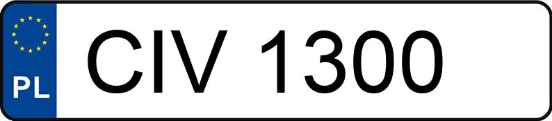 Numer rejestracyjny CIV 1300 posiada FSM-BIELSKO B. POLSKI FIAT 126P 650 - CIV1300