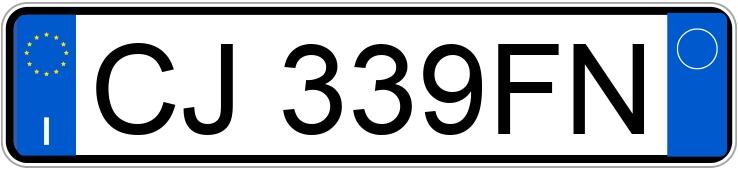 Numer rejestracyjny CJ339FN posiada FIAT Panda 1a serie