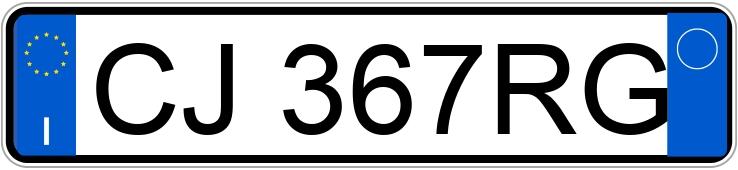 Numer rejestracyjny CJ367RG posiada JEEP Gr.Cherokee 1a-2as.