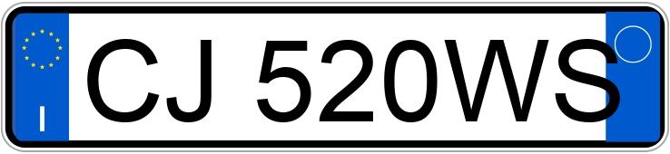 Numer rejestracyjny CJ520WS posiada MINI Mini 2a serie