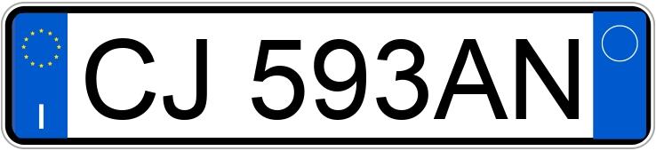 Numer rejestracyjny CJ593AN posiada FIAT Punto 3a serie