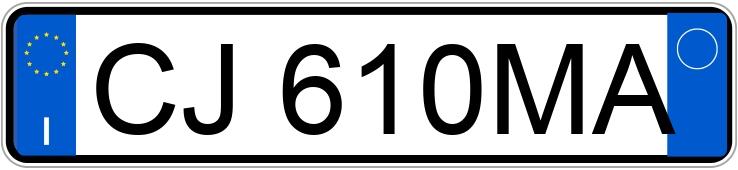 Numer rejestracyjny CJ610MA posiada MITSUBISHI Outlander 1a serie Numer rejestracyjny CJ610MA posiada MITSUBISHI Outlander 1a serie
