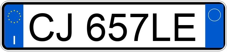 Numer rejestracyjny CJ657LE posiada MINI Mini 2a serie Numer rejestracyjny CJ657LE posiada MINI Mini 2a serie
