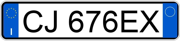 Numer rejestracyjny CJ676EX posiada FIAT Panda 2a serie Numer rejestracyjny CJ676EX posiada FIAT Panda 2a serie