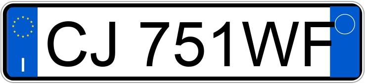 Numer rejestracyjny CJ751WF posiada FIAT Seicento